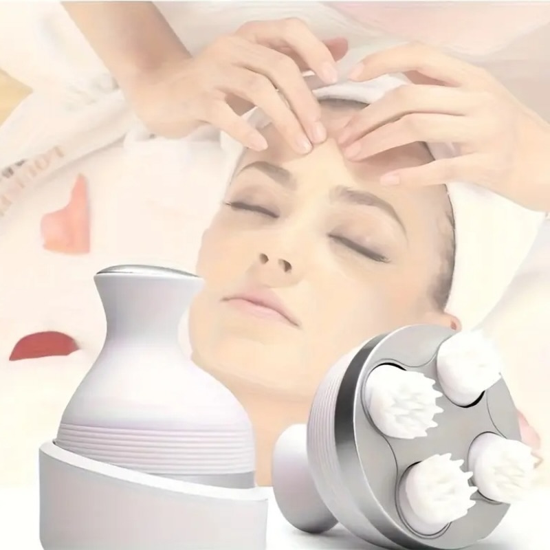 Electric Scalp Massager with 4 Clusters | Rechargeable & Full-Body Relaxation - Image 5