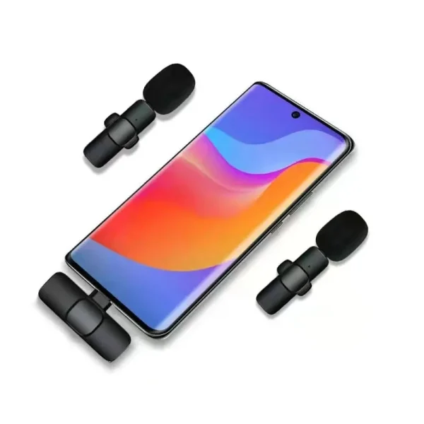 K8 Type-C Wireless Lavalier Microphone | Portable Noise-Cancelling | Mic for Android, Vlogging & Live Streaming - Image 2