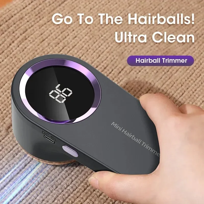 1pc lint remover for clothing digital electric pellet fluff remover usb rechargeable fuzz fabric shaver sweater dropshipping