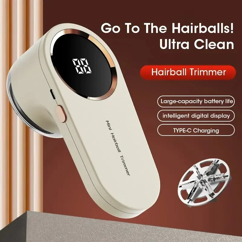 1pc lint remover for clothing digital electric pellet fluff remover usb rechargeable fuzz fabric shaver sweater dropshipping